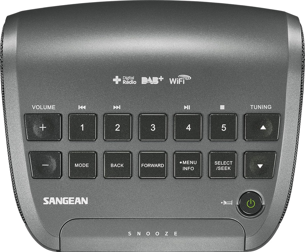 Sangean RCR-11 WF, radio de internet, Pantalla de 3.2", Dab+, WiFi, MP3/WMA, negro