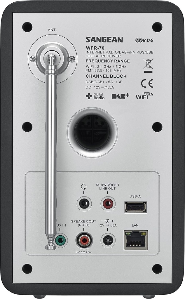Sangean SWFR70, Radio Internet, Spotify connect, DAB+