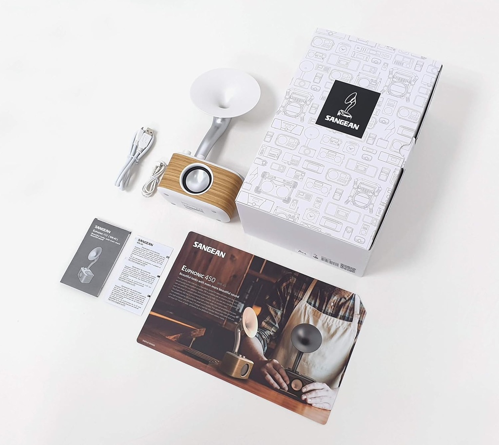 Sangean WR-45, (Euphonic 450), Chopin Gold (BT/FM/Bateria)