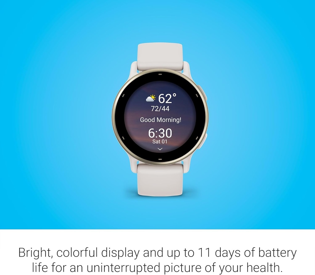 Reloj Garmin Vivoactive 5, GPS, Funciones de salud y forma física, Batería hasta 11 días,