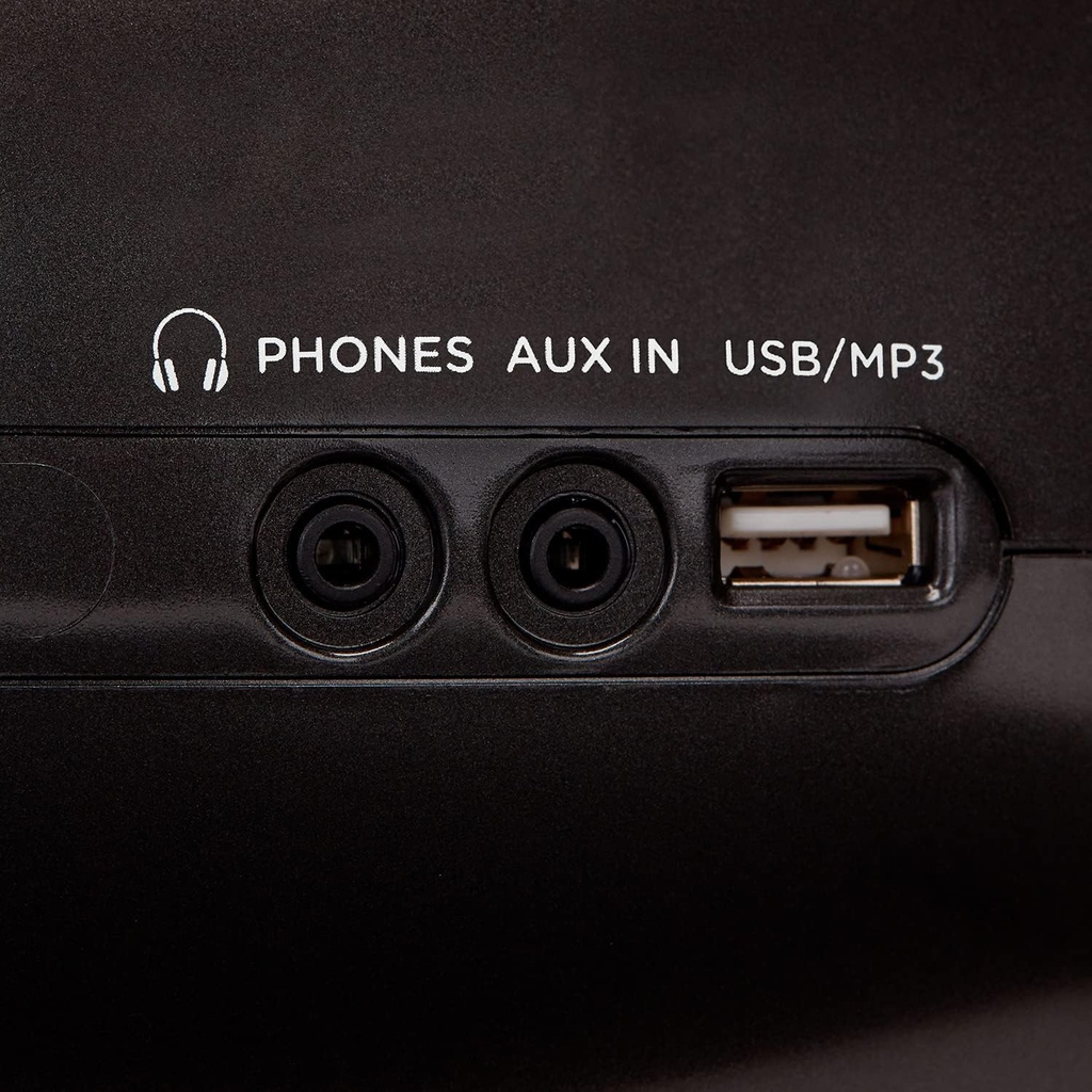 Aiwa BBTC-660DAB/BK: Radio Cassette Portátil con CD, Bluetooth y USB, Grabador de Cassettes, RDS, FM PLL, Dab+, Mando a Distancia