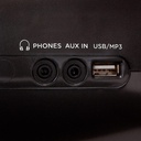 Aiwa BBTC-660DAB/BK: Radio Cassette Portátil con CD, Bluetooth y USB, Grabador de Cassettes, RDS, FM PLL, Dab+, Mando a Distancia