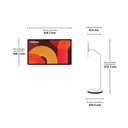 Monitor LED 27" - Samsung The Movingstyle UE27LSM7FAXXXU, QHD, Touch Interaction Movable Screen, NQ4 AI Gen2, Sistema operativo Bixby, Blanco