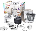 Bosch MUM5XW20, Robot de cocina con báscula1000 W, cuenco de acero inoxidable (3.9 L), juego profesional de pastelería, trituradora