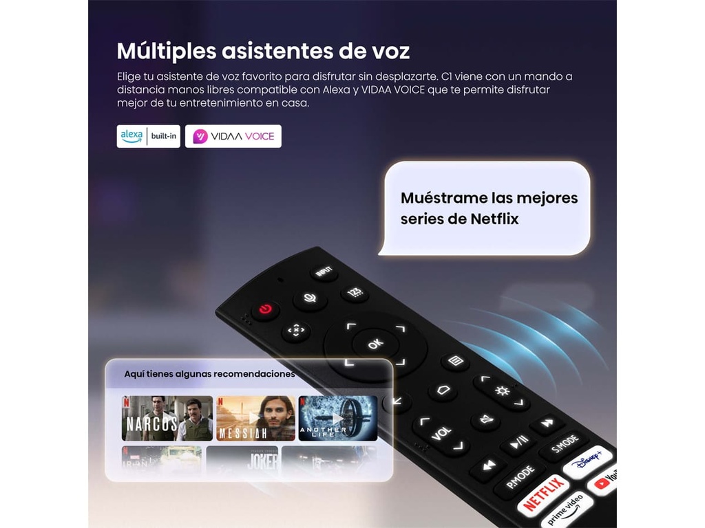 Mini Proyector Smart tV, Tricroma UHD 4K, 65 a 300 pulgadas, 1600 Lumenes, Dolby Vision-Atmos, Audio JBL,