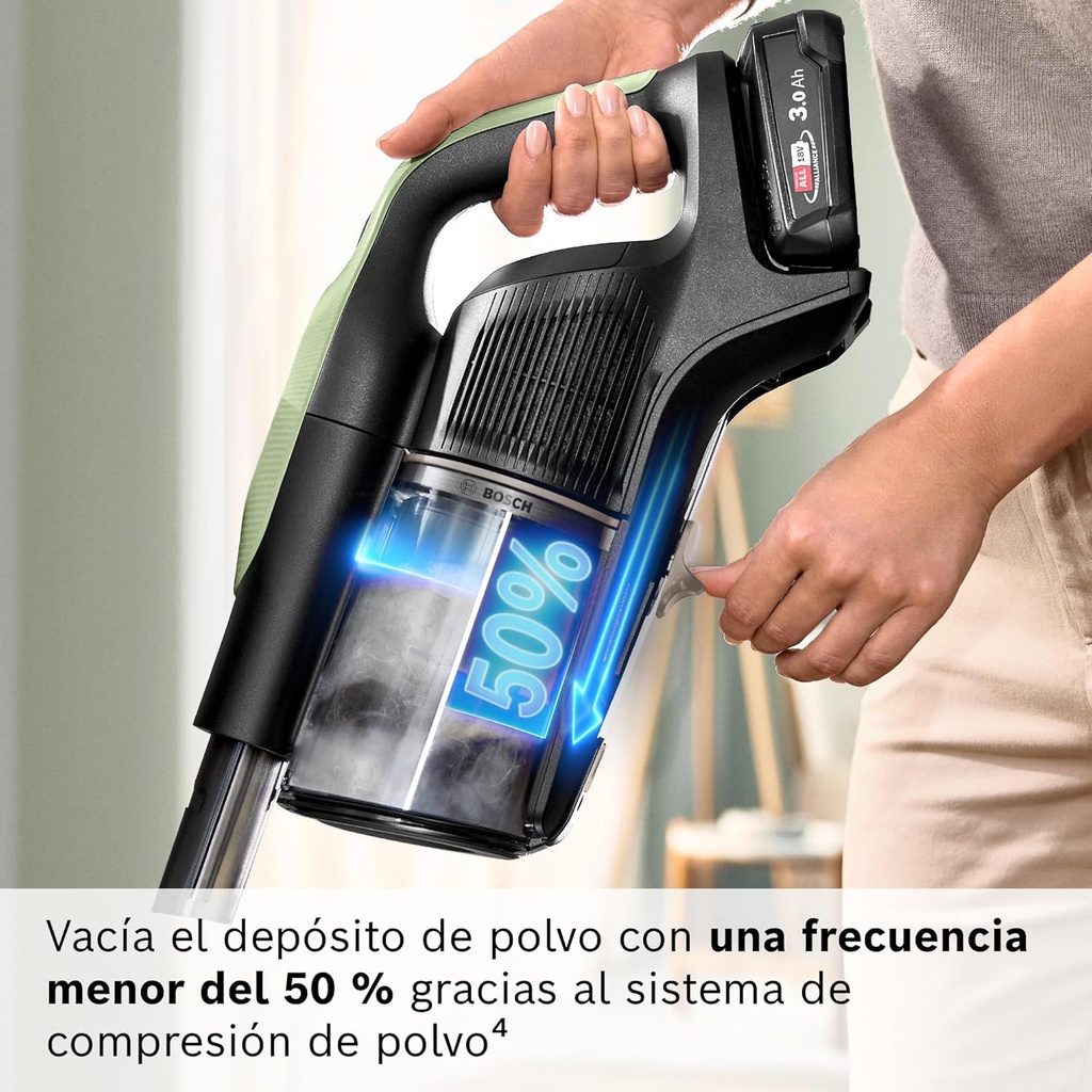 Bosch BCS931GAC, aspirador de escoba, tecnología microClean, unlimited 9