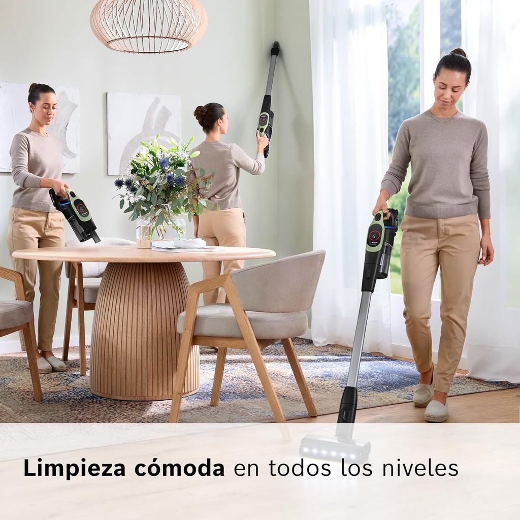 Bosch BCS931GAC, aspirador de escoba, tecnología microClean, unlimited 9
