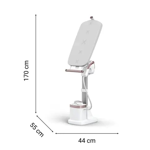 Rowenta QR1811F0, Plancha y Cepillo de vapor todo en uno, Tabla multiposición, Salida de vapor de hasta 80 g/min