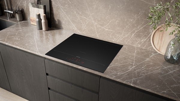 Siemens EX61AHYC1E, Placa inducción, 60 cm, Acabado negro mate, iQ700