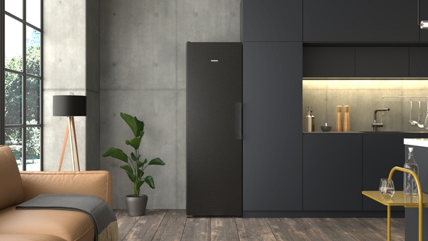 Siemens KS36NVXCG, frigorífico de libre instalación, 186.2 x 59.5 cm, acero negro antihuellas