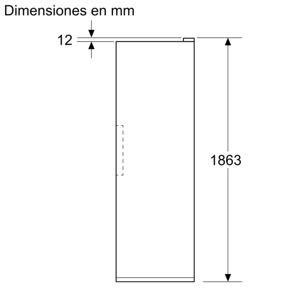 Siemens KS36NVWCG, Frigorífico de libre instalación, 186.2 x 59.5 cm, Blanco