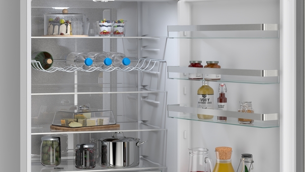 Siemens KG49NVICG, frigorífico combinado de libre instalación, 203 x 70 cm, acero inoxidable, iQ300