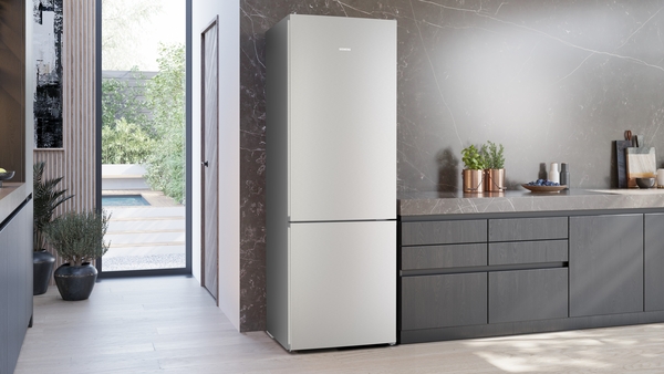 Siemens KG49NVICG, frigorífico combinado de libre instalación, 203 x 70 cm, acero inoxidable, iQ300