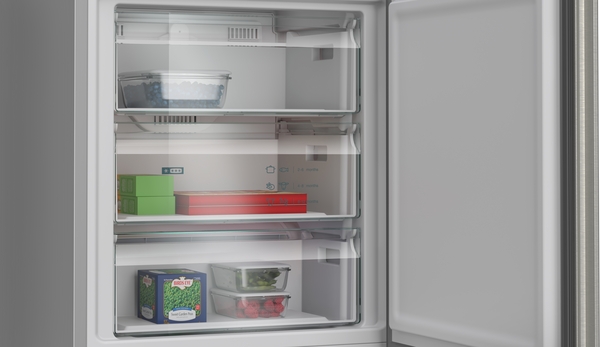 Siemens KG49NVIDG, frigorífico combinado de libre instalación, 203 x 70 cm, acero inoxidable, iQ300