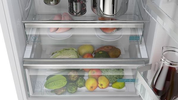 Siemens KG49NVWDG, frigorífico combinado de libre instalación, 203 x 70 cm, blanco, total noFrost, iQ300