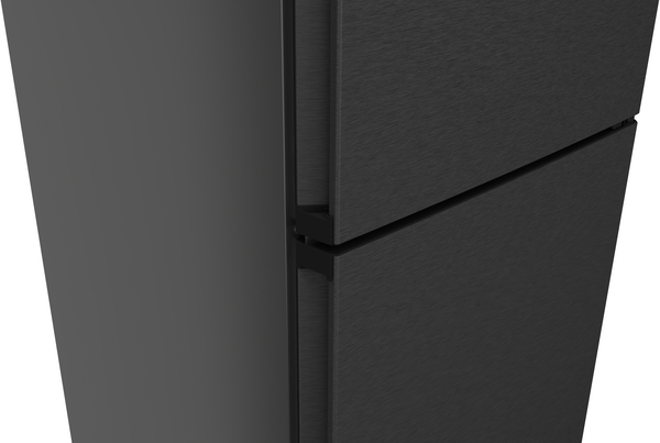 Siemens KG39NVXCG, frigorífico combinado de libre instalación, 203 x 60 cm, acero negro antihuellas, Siemens iQ300