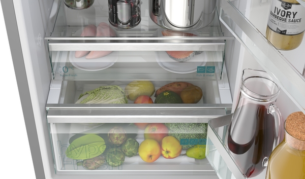 Siemens KG39NVICV, frigorífico combinado de libre instalación, 203 x 60 cm, acero inoxidable, iQ300