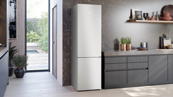 Siemens KG39NVICV, frigorífico combinado de libre instalación, 203 x 60 cm, acero inoxidable, iQ300