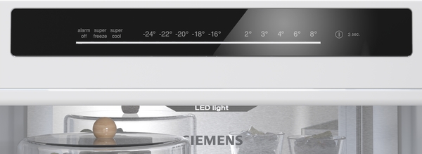 Siemens KG36NVIDG, frigorífico combinado de libre instalación, 186 x 60 cm, acero inoxidable, Siemens iQ300