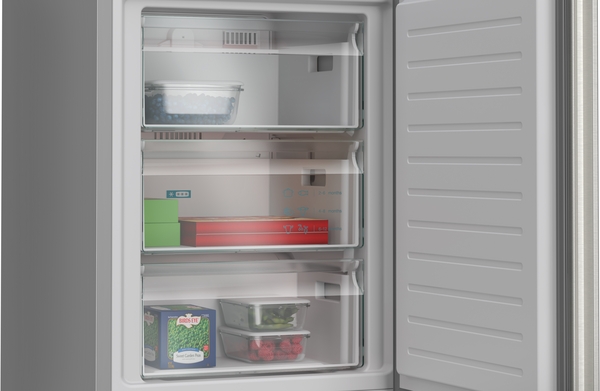 Siemens KG39NVICG, frigorífico combinado de libre instalación, 203 x 60 cm, acero inoxidable, iQ300