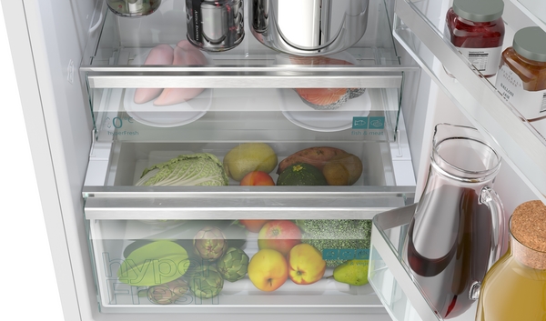 Siemens KG36NVWCG, frigorífico combinado de libre instalación, 186 x 60 cm, blanco, total noFrost, iQ300