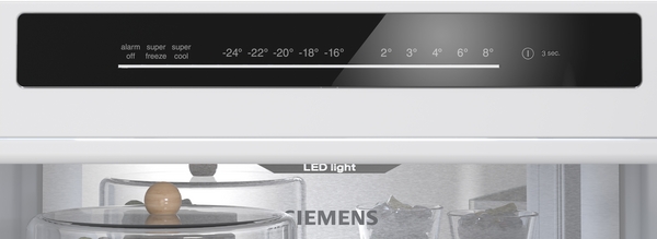 Siemens KG36NVWCG, frigorífico combinado de libre instalación, 186 x 60 cm, blanco, total noFrost, iQ300