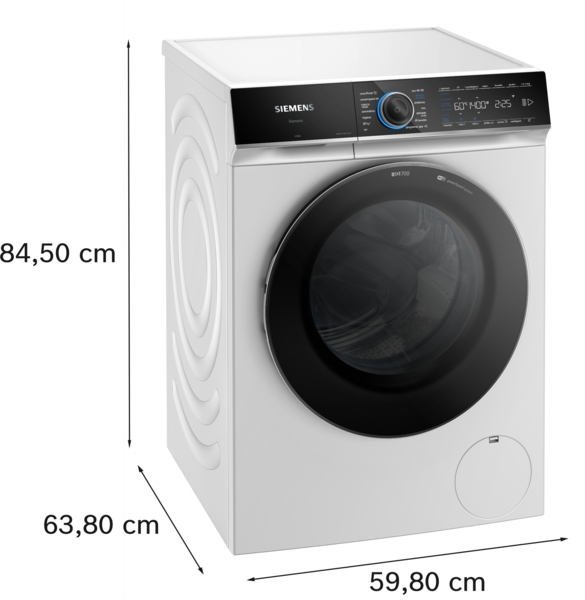 Siemens WG66B2A1ES, lavadora de carga frontal, 11 kg, máx. 1600 rpm, iQ700