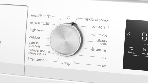 Siemens WM14N292EP, lavadora de carga frontal, 9 kg, máx. 1400 rpm, iQ300