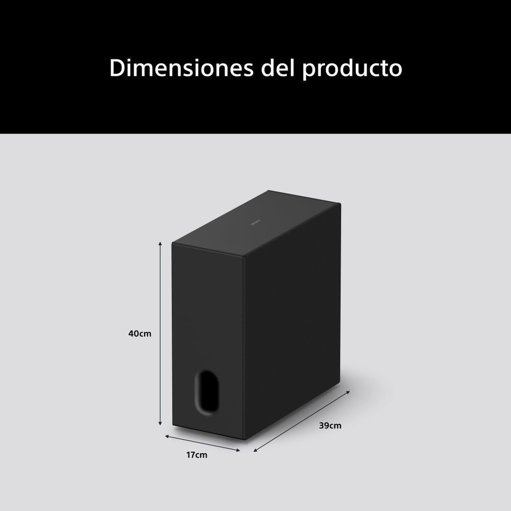 Sony BRAVIA Theatre Sub 8, subwoofer inalámbrico SASW8, 300 W