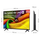 LG 43NU850B6LA, TV LED, UHD 4K, Procesador Inteligente α7 AI Processor 4K Gen9, Tecnologia nano, Smart TV Webos