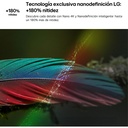 LG 75NU850B6LA, TV LED, UHD 4K, Procesador Inteligente α7 AI Processor 4K Gen9, Tecnologia NANO, Smart TV Web OS