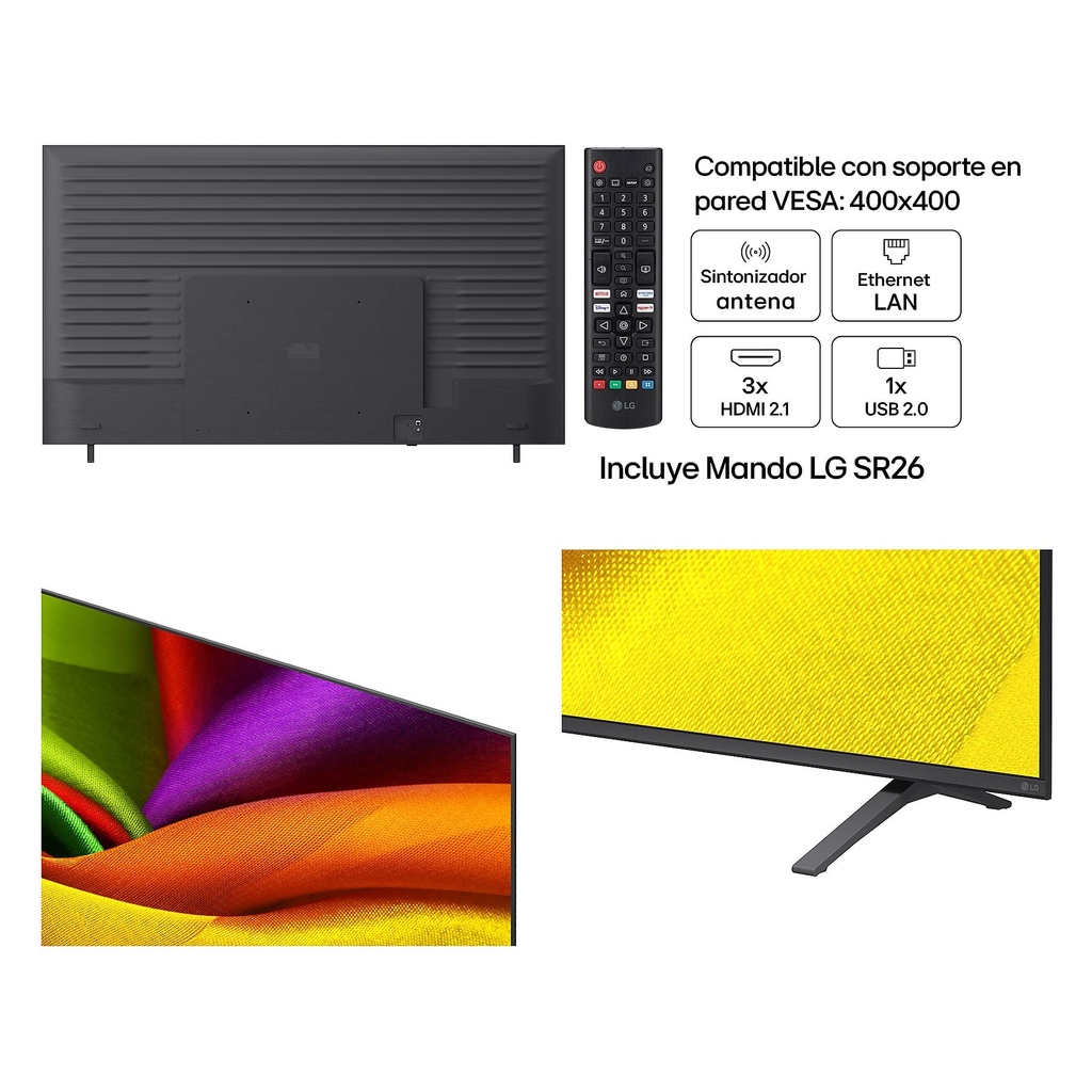 LG 85NU850B6LA, TV LED, UHD 4K, Procesador Inteligente α7 AI Processor 4K Gen9, Tecnologia NANO, Smart TV Web OS