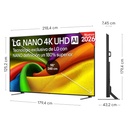 LG 98NU900B6LB, TV LED, UHD 4K, Procesador Inteligente α7 AI Processor 4K Gen9, Tecnologia NANO, Smart TV Web OS