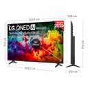 LG 55QNED72B6B, TV QNED Mini LED, UHD 4K, Procesador Inteligente α7 AI Processor 4K Gen9, Tecnologia Nano, Smart TV Web OS