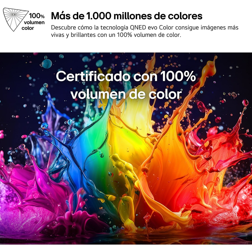 LG 65QNED72B6B, TV QNED Mini LED, UHD 4K, Procesador Inteligente α7 AI Processor 4K Gen9, Tecnologia Nano, Smart TV Web OS