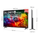 LG 65QNED72B6B, TV QNED Mini LED, UHD 4K, Procesador Inteligente α7 AI Processor 4K Gen9, Tecnologia Nano, Smart TV Web OS