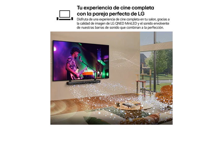 LG 85QNED70B6A, TV QNED Mini LED, UHD 4K, Procesador Inteligente α7 AI Processor 4K Gen9, Tecnologia Nano, Smart TV Web OS