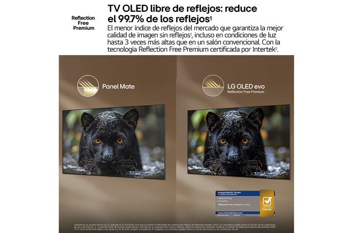 LG OLED65G64LW, TV OLED 65", 4K, 120Hz, procesador 4K IA α11 Gen3, Smart TV