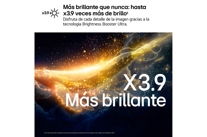 LG OLED65G64LW, TV OLED 65", 4K, 120Hz, procesador 4K IA α11 Gen3, Smart TV