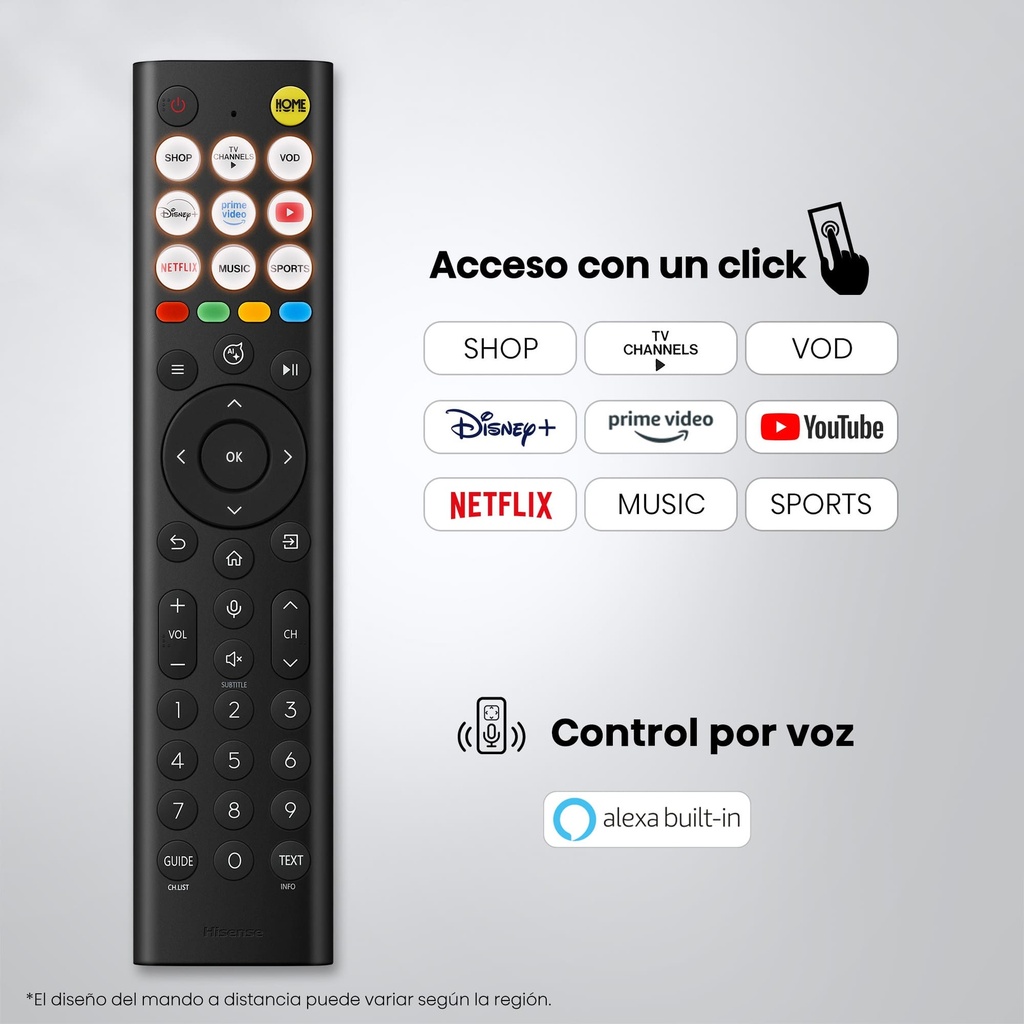 HISENSE E7 QLED TV 65S7S, 4K, Hi-QLED Color