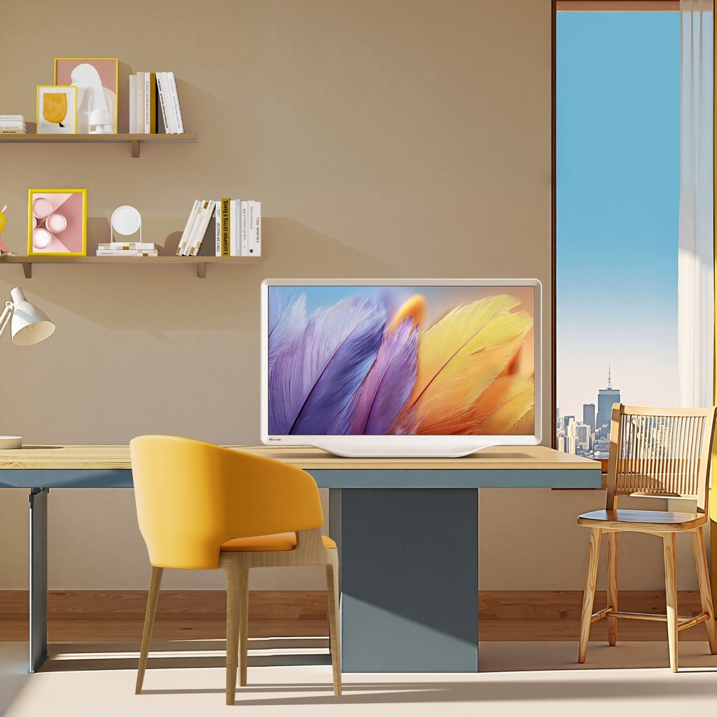 HISENSE Deco TV 43S5Q, QLED Quantum Dot colour 32″ Pulgadas, Peana central con estilo