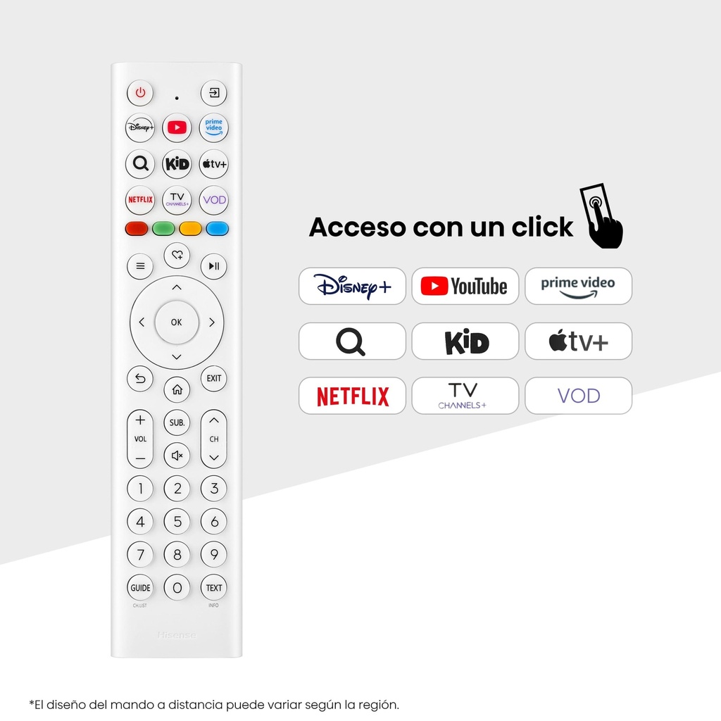 HISENSE Deco TV 43S5Q, QLED Quantum Dot colour 32″ Pulgadas, Peana central con estilo