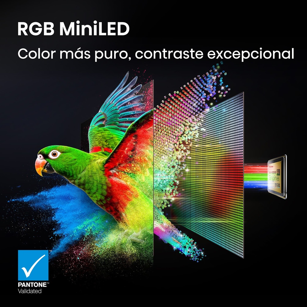 HISENSE RGB MiniLED TV 85UR8S, Ultra HD, Quad Core/MT9655, Hi-View AI Engine RGB