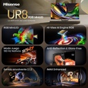 HISENSE RGB MiniLED TV 55UR8S, Ultra HD, Quad Core/MT9655, Hi-View AI Engine RGB