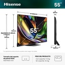 HISENSE RGB MiniLED TV 55UR8S, Ultra HD, Quad Core/MT9655, Hi-View AI Engine RGB