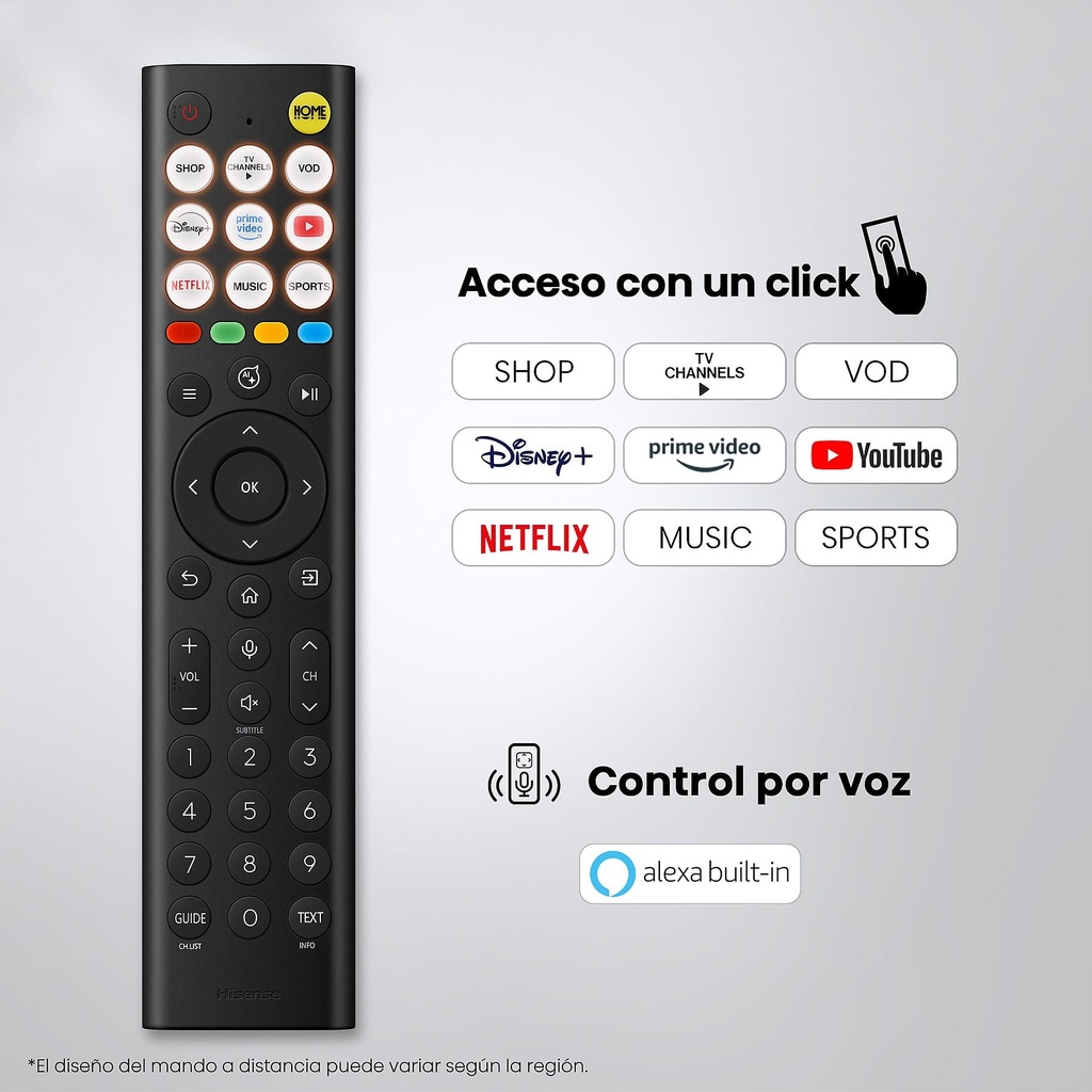 Hisense Mini LED TV 75E8S, UHD 4K, Quad Core / MT9618, Total HDR, Subwoofer integrado