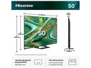 Hisense Mini LED TV 50E8S, UHD 4K, Quad Core / MT9618, Total HDR, Subwoofer integrado