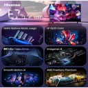Hisense QLED 4K TV 75E7S PRO, Quad Core/MT9618, 144Hz Nativos, Smooth Motion IA, HDR10+Gaming