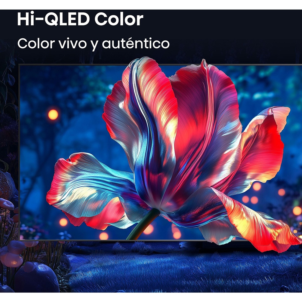Hisense QLED 4K TV 65E7S PRO, Quad Core/MT9618, 144Hz Nativos, Smooth Motion IA, HDR10+Gaming
