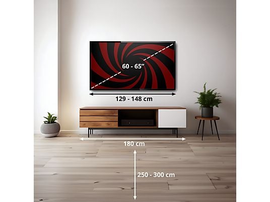 Hisense QLED 4K TV 65E7S PRO, Quad Core/MT9618, 144Hz Nativos, Smooth Motion IA, HDR10+Gaming